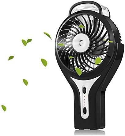 Misting Fan, iKiwi Portable USB Fan, Mini Handheld Cool Misting Fan for Home, Outdoor and Office, Bulit in 2200mAh Rechargeable Battery