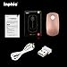 Wireless Mouse, Inphic Slim Silent Click Rechargeable 2.4G Wireless Mice 1600DPI Mini Optical Portable Travel Cordless Mouse with USB Receiver for PC Laptop Computer Mac MacBook