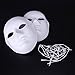 BESTOYARD 12pcs Full Face Mask Halloween Mask White DIY Mask Dance Cosplay Masquerade Party Mask (6pcs Male and 6pcs Female)