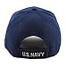 The Hat Depot Official Licensed 3D Embroidered Military Classic One Size Cap (Navy-U.S.Navy)