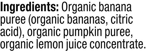 PLUM ORGANICS STAGE 2, ORGANIC BABY FOOD, BANANA AND PUMPKIN, 4 OUNCE POUCH (PACK OF 6)