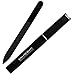 Glass Nail File with Case, Manicure Fingernail File, Gentle Nail Care for a Smooth Finish - Black Stained Glass Bona Fide Beauty Premium Czech Glass File