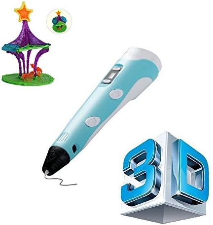 MyBreeze@ Standard 3D Printing Pen for Kids, with PLA Filament Sample and Drawing Templates (3D-PEN-BL)