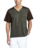 Carhartt Men's Color Block Utility Scrub Top, Olive, 3X-Large