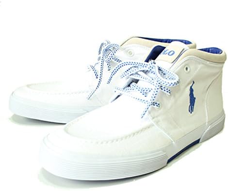 Amazon Polo Ralph Lauren ラルフローレン スニーカー メンズ Federico Sk Vlc Ripstop Canvas ハイカット キャンバス ホワイト ブルー 白 青 Us11 目安29 0cm 並行輸入品 スニーカー