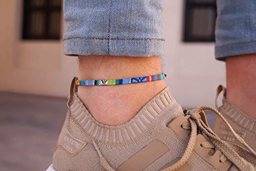 image for madebynami Mens Surfer Anklet - Boho Ankle Bracelet for Men or Women -