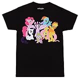 My Little Pony Mane 6 T-shirt (Medium,Black)
