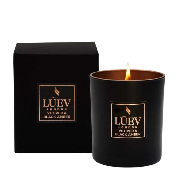 Luev Vetiver & Black Amber Candle