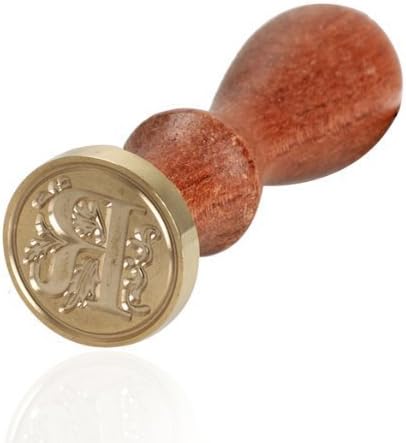 Retro Wood Classic 26 Letter A-Z Alphabet Initial Sealing Wax Seal Stamp (R)