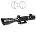 Chinoook 4-12X50 EG Tactical Rifle Scope with Holographic 4 Reticle Sight & Red Laser JG8