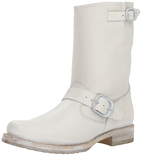 FRYE Women's Veronica Short Ankle Boot White 7 M US