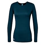Adar Womens Comfort Long Sleeve T-Shirt Underscrub Tee - 2900 - Caribbean Blue - S