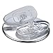GMS Optical D-Shape Screw-in Silicone Nose Pads for Glasses, Sunglasses, and Eye-wear - Eyeglass Repair – 13mm (2 Pair)