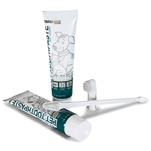 Dog Toothbrush and Toothpaste for Dogs Teeth Cleaning (Pack of 2) Cet
