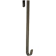 Sattiyrch 15" Wreath Hanger for Front Door,Sturdy Steel Wreath Door Hanger,Over The Door Hanger Hook (Bronze,1)