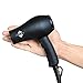 JINRI 1000 Watts Ionic Ceramic Mini Blow Hair Dryer with Hot / Cold Wind, Black