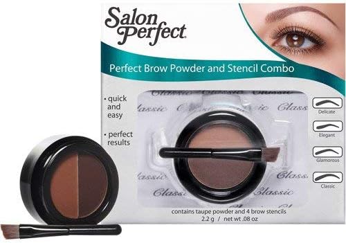 Salon Perfect Perfect Brow Powder And Stencil Combo, 008 Oz