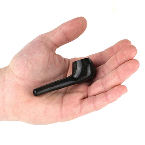 Handmade Tobacco Smoking Mini Pipe - Model Suzi Ebony - Pear Wood Roots - Thumbnail 5