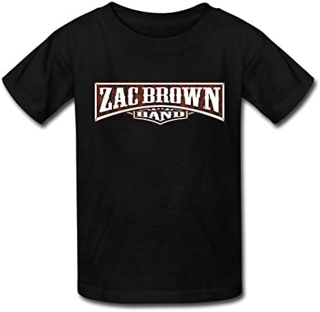 TQ popular kid's Zac Brown Band fashion shirt Tee shirt for kids Black L