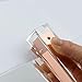Premium Clear Acrylic Rose Gold Stapler with 1,000 Staples Set | Modern Office Desk Accessory To Brighten Up Your Workspace (Rose gold)