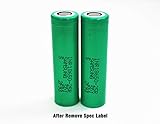 2pcs 18650 2500mah 20A discharge GMT Cells INR18650-25R li-ion power cell Includes A GMT Hard Plastic Storage Case
