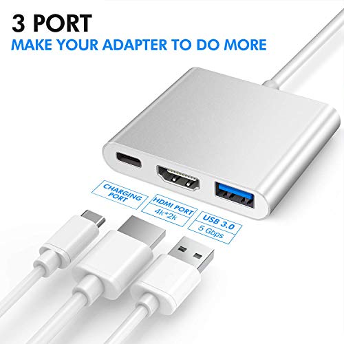 HDMI USB C Hub Adapter for Nintendo Switch, 4k Type C HDMI Dock Cable for Nintendo Switch,Compatible with MacBook air Pro ,Google Pixel,Samsung Galaxy S8 Plus