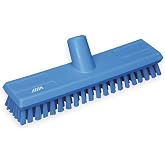 Vikan - 70413 Deck Scrub Brush, 10-3/4"L, Stiff, Blue