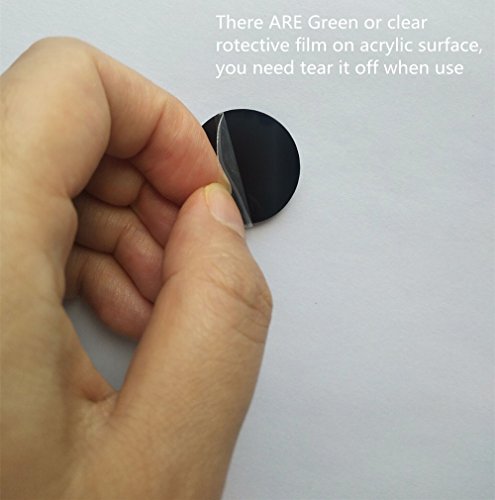 15PCS Black Acrylic Round Circle with Hole, Black Plexiglass Blank Circle Round Disc Keychain Earring Accessory 1/8" Thickness (2.0")