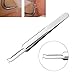 GUAngqi Premium Stainless Steel Bend Curved Blemish Extractor Tool for Remove Whitehead Blackhead Acne Pimple