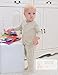 DorDor & GorGor Organic Baby Footed Pajamas Pants, Dye Free, 100% Cotton, 9-12 Months, Beige