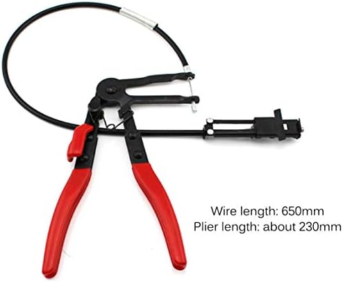 Mazur Flexible Lock Hose Clip Clamp Plier Bundle Clamp Cable Wire Plier Car Auto Fuel Oil Water Pipe Install Repairing Tool(red & Black)