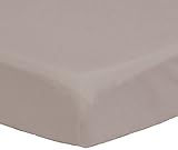 Pinzon 300 Thread Count Percale Fitted Mini Crib Sheet, Platinum