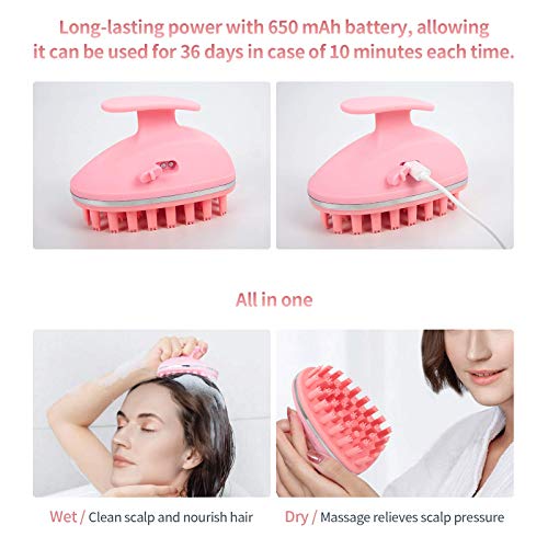 OLOEY Electric Scalp Massager,Manual Head Massager,Head Scalp Massager