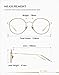 TIJN Retro Round Eyewear Blue Light Blocking Eyeglasses Anti Eye Fatigue Eye Strain
