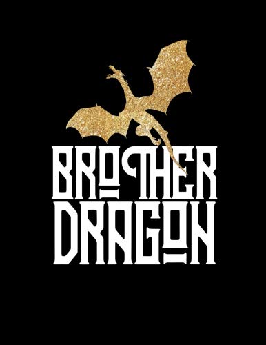 Brother Dragon: Dragon Family Yellow Glitter 2019 Calendar Weekly Planner To Do List Organizer Book by That Random Gifts Chick