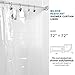 downluxe Clear Shower Curtain Liner 72x72 - PEVA 3 Gauge Light Weight,Waterproof,Odorless with Rust-Resistant Grommets Holes