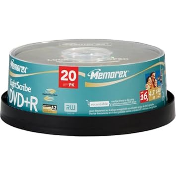 DVD+R 4.7 GB 20 PK SPINDLE
