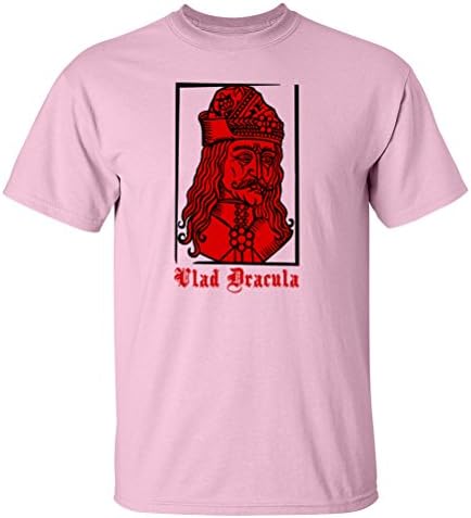 Dracula Vlad Tepes The Impaler T-shirt-pink-3XL-F