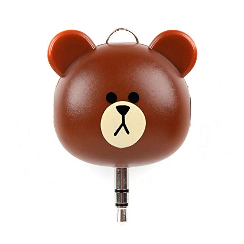 DURAGADGET Kids Brown Bear 2-Way 3.5 mm Headphone Splitter for The EasySMX TH612-V350