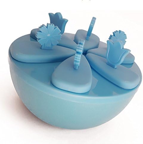 HAMEI Popsicle DIY Freezer Mold - Kids Ice Pop Maker - Tray, Drip Guard Protection, &amp; Serve Bowl - Set of 6 Popsicle Molds