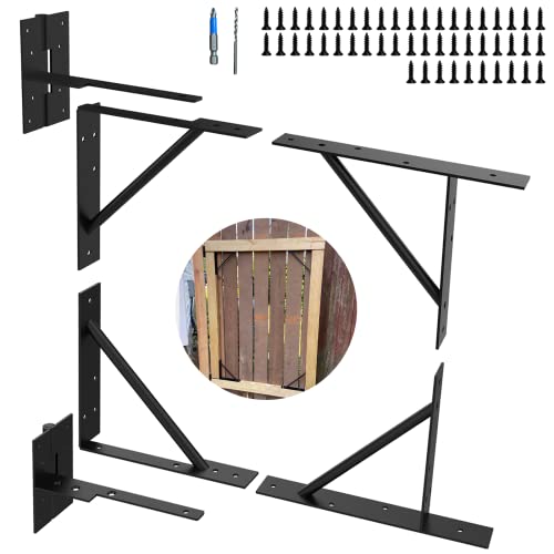 Gate Frame Kit Heavy Duty Adjustable No Sag Gate Kit for Wooden Easy ...
