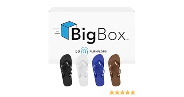 big box flip flops
