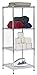 Muscle Rack SWS181847-4C Steel Wire Shelf Slim Spacesaver 18”W x 18”D x 47”H, 4 Shelves, 47