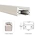 WAC Lighting LLE-WT L Track Live End Connector, White