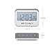 YOYUNG Digital Kitchen Timer,Large LCD Display,Loud Alarm, Magnetic Back,Stand,Portable,Stopwatch, Clock (Gray)