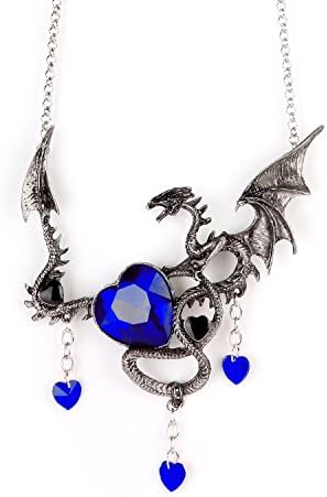 Game Of Thrones Jewelry Necklace - Perfect Jewelry Choice For Halloween, Concerts, Theme Parties and Collection (Blue)