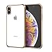 Soke iPhone Xs Max Case 2018, Slim Fit Cover Case [Unique Loudspeaker Hole][Drop Protection] with Clear Soft TPU Back and Electroplated Frame for iPhone Xs Max 6.5 Inch (2018 Released), Rose Gold