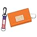 Rough Enough Kids Wallet for Boys Girls Preppy Teen with Neck Lanyard Keychain Canvas Bright Orange