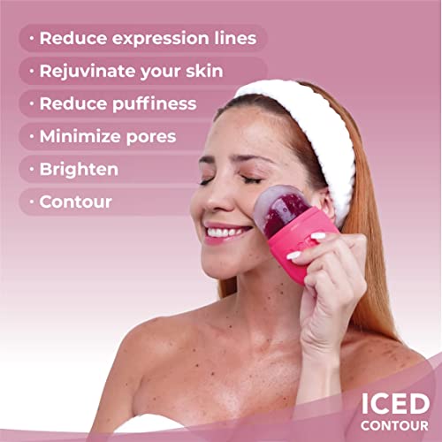 Iced Contour Ice Roller for Face, Ice Face Roller for Eyes, Neck and