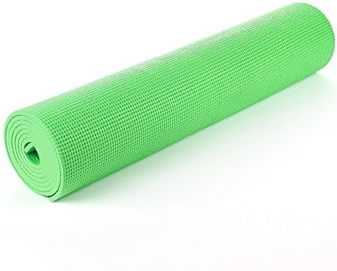 TnP Yoga Exercise Fitness Workout Non Slip Mat With Carry Case 183cm x 61cm x 0.6cm - 6mm Thick for Camping/Hot Yoga/Pilates/Physio/Bikram Ashtanga Hatha/Floor/Aerobic
